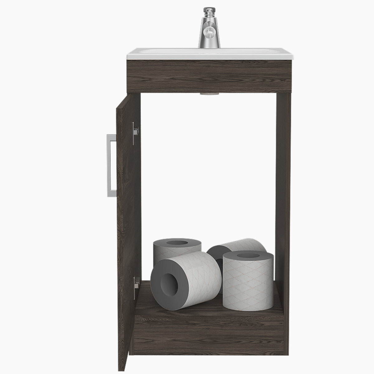 MUEBLE PARA LAVAMANOS ARMABLE CON OVALIN PARA BAÑO MODELO MADRID