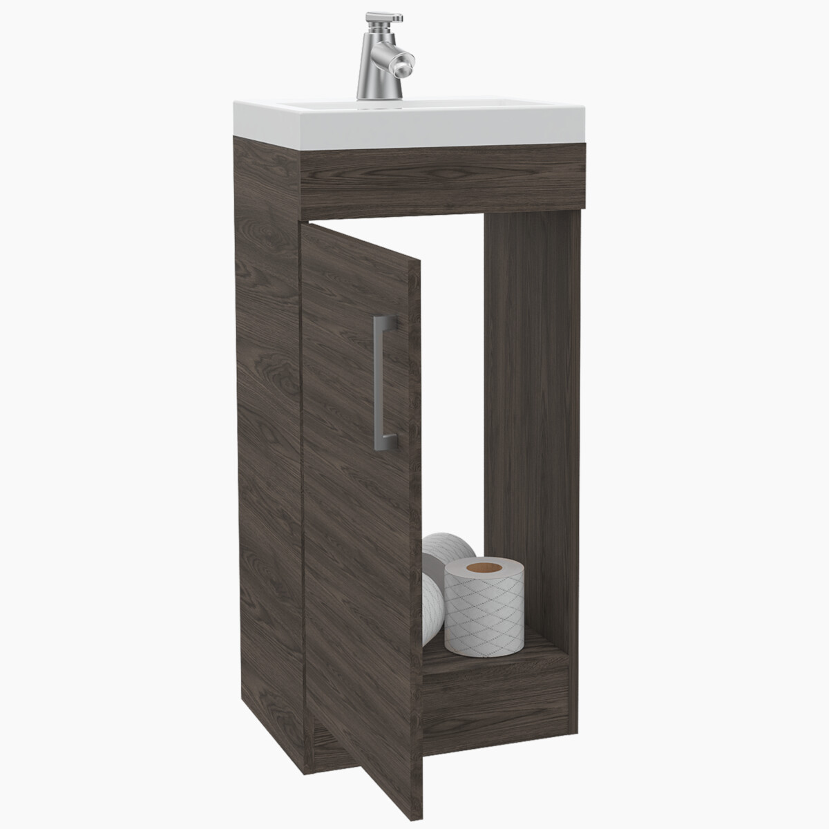 MUEBLE PARA LAVAMANOS ARMABLE CON OVALIN PARA BAÑO MODELO MADRID