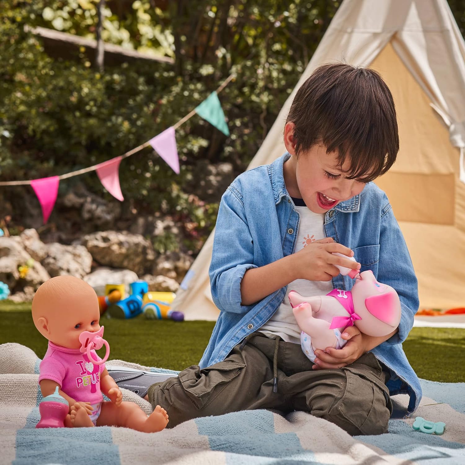 Nenuco Y Petuco Famosa Bebé Y Perrito.