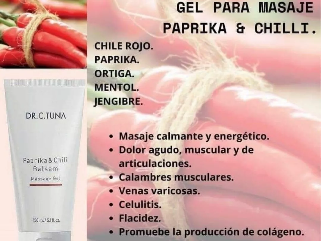 Gel Para Masaje Paprika Dr. C. Tuna Farmasi