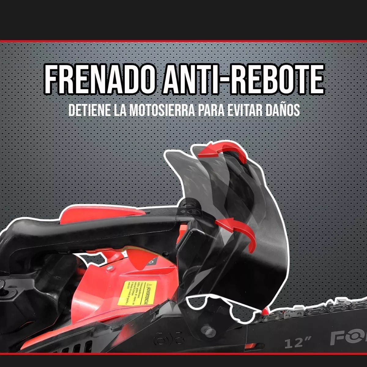 Motosierra A Gasolina Mini 25cc 1 Hp 305mm(12') Color Rojo/negro