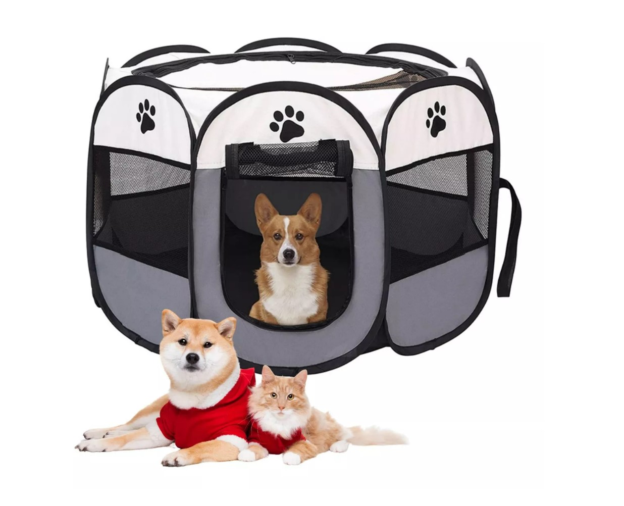 Corral Jaulas Para Perros Plegable Mascota Casa T