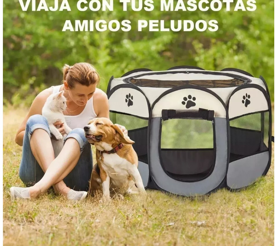 Corral Jaulas Para Perros Plegable Mascota Casa T