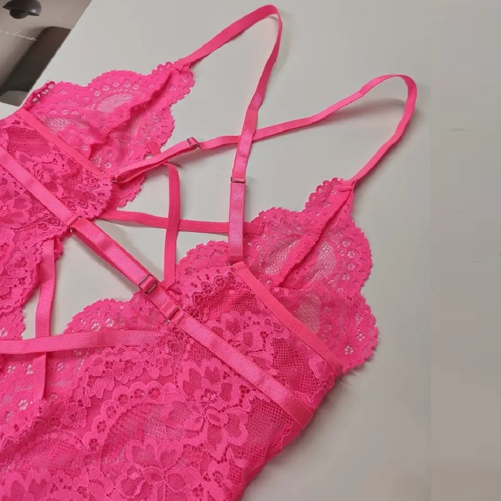 Body de encaje Rosa.