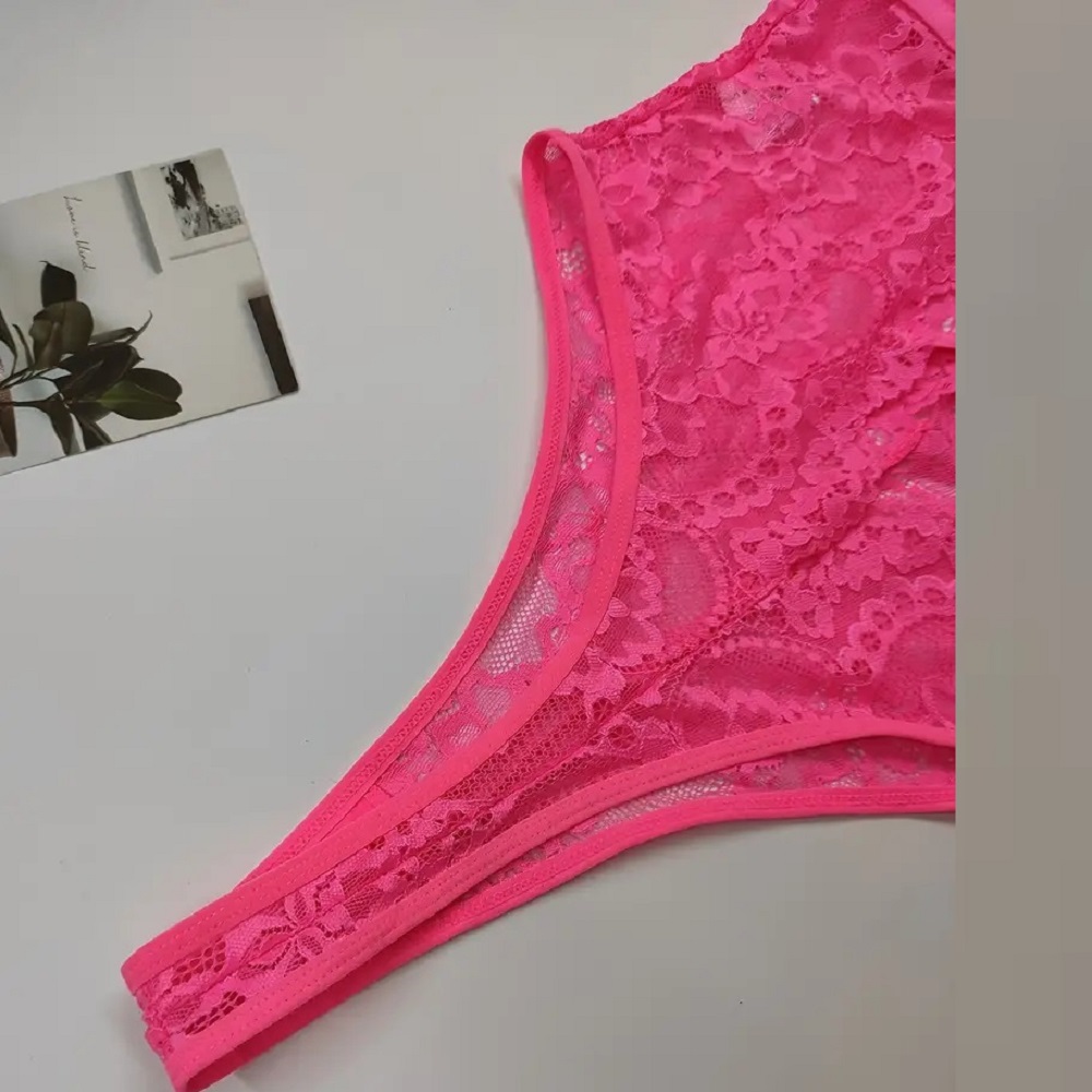 Body de encaje Rosa.