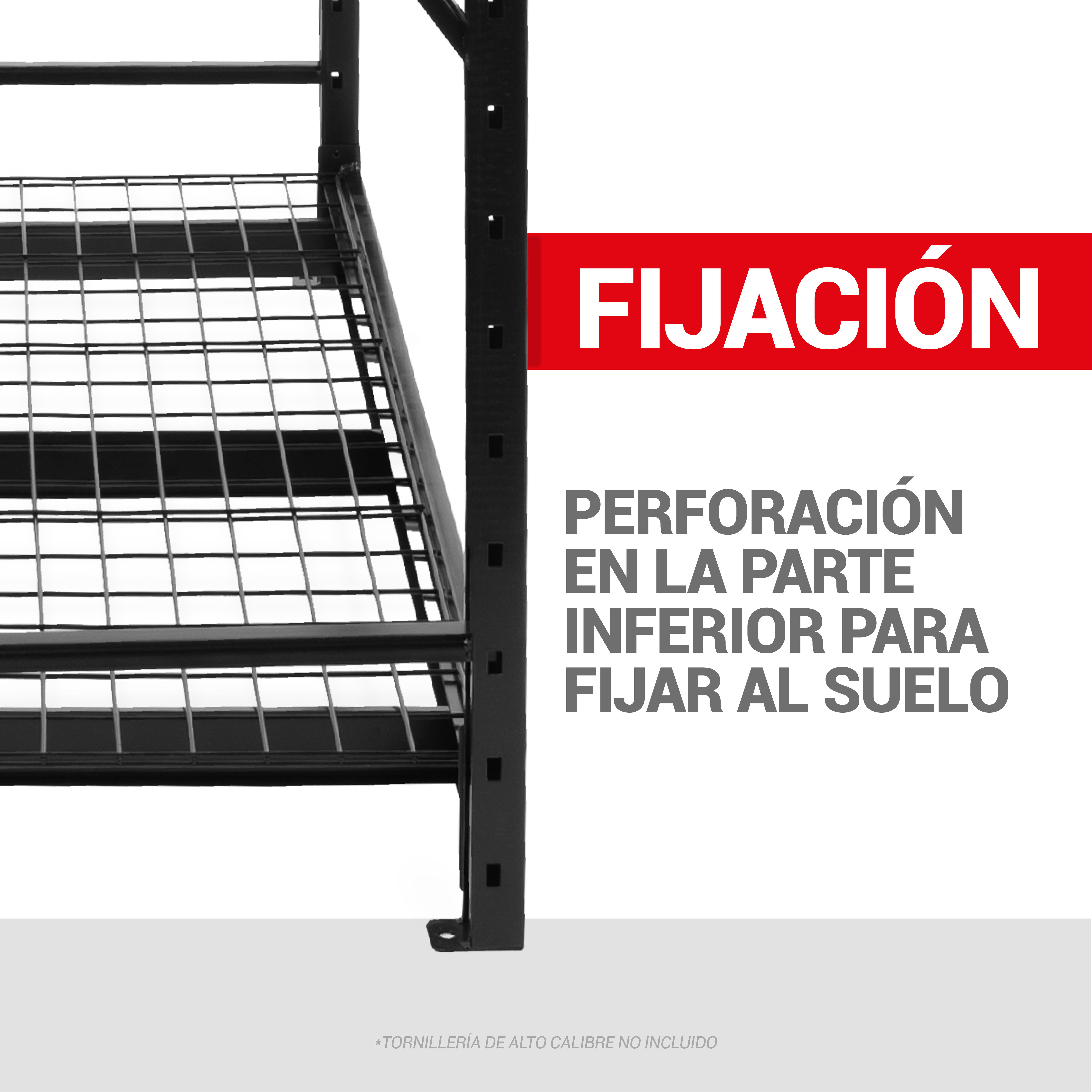 Onof Estante de Acero Soldado Industrial | 3 Niveles | Repisas Ajustables | 2 Toneladas