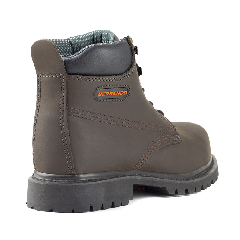 Botas Para Hombre Berrendo Industrial Casquillo Dielectrico 154 Cafe Cordones