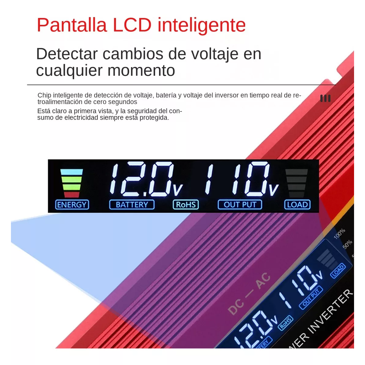 Inversor De Corriente Convertidor Para Auto 4000w- Dc12v/24v