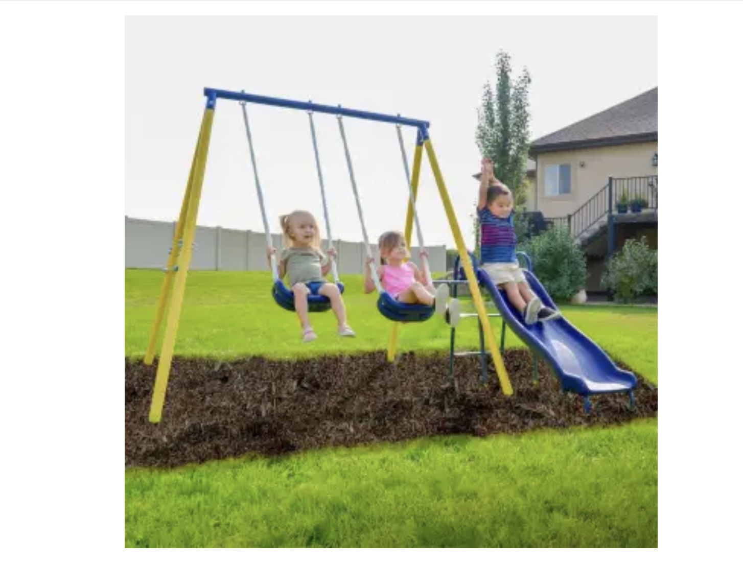 Juego de Columpios con Resbaladilla Sportspower