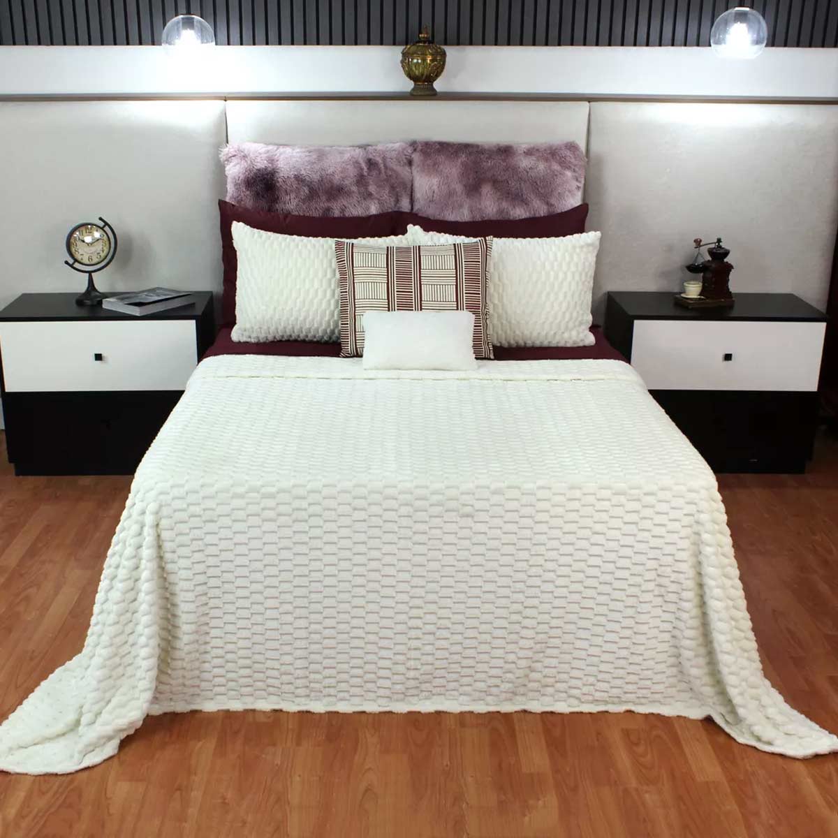  Frazada Matrimonial Ligera Perla Transpirable Térmico