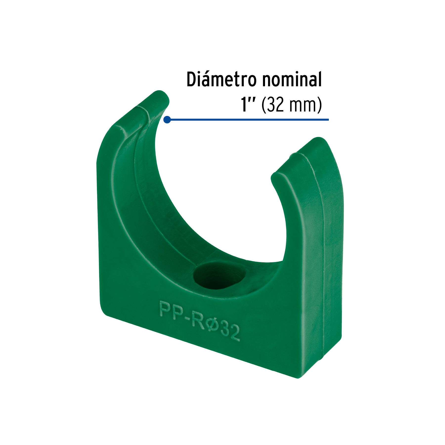 ABRAZADERA PPR, 1", TIPO U, FOSET 46797