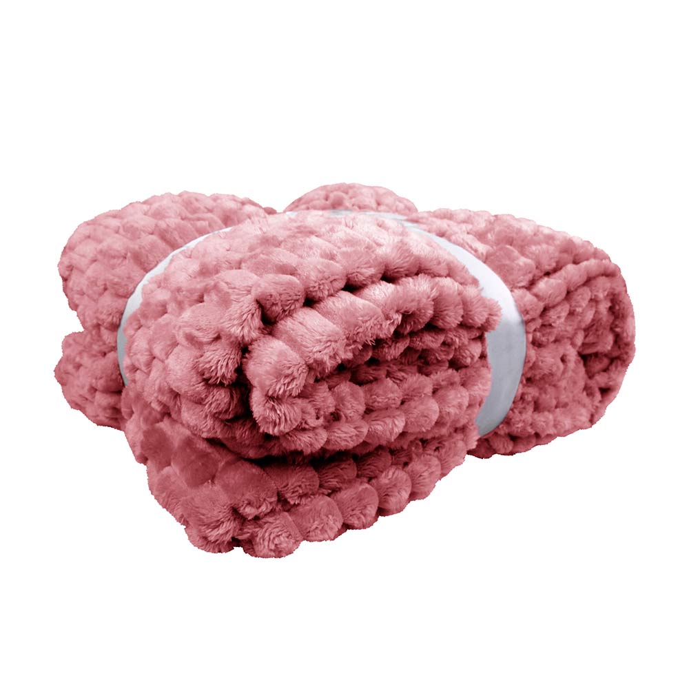  Frazada Matrimonial Ligera Rosa Transpirable Térmico