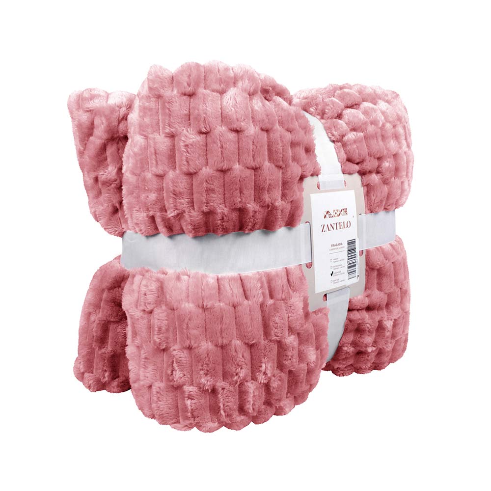  Frazada Matrimonial Ligera Rosa Transpirable Térmico