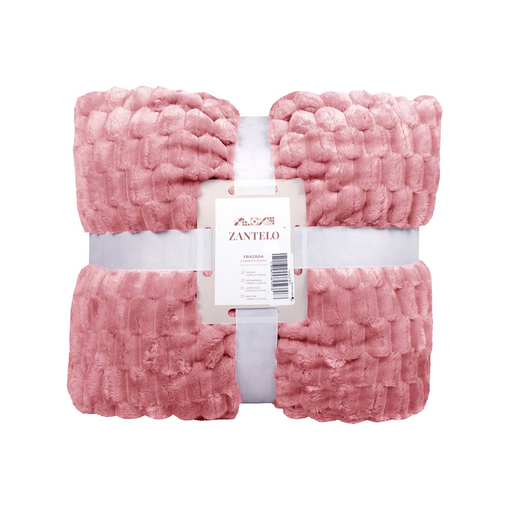  Frazada Matrimonial Ligera Rosa Transpirable Térmico