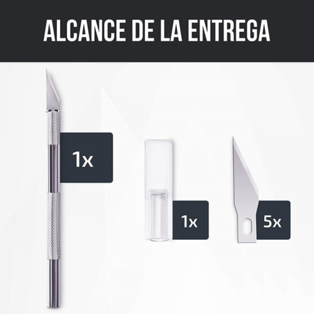 Cuchillo De Precisión Cutter Exacto Profesional + 5 Navajas