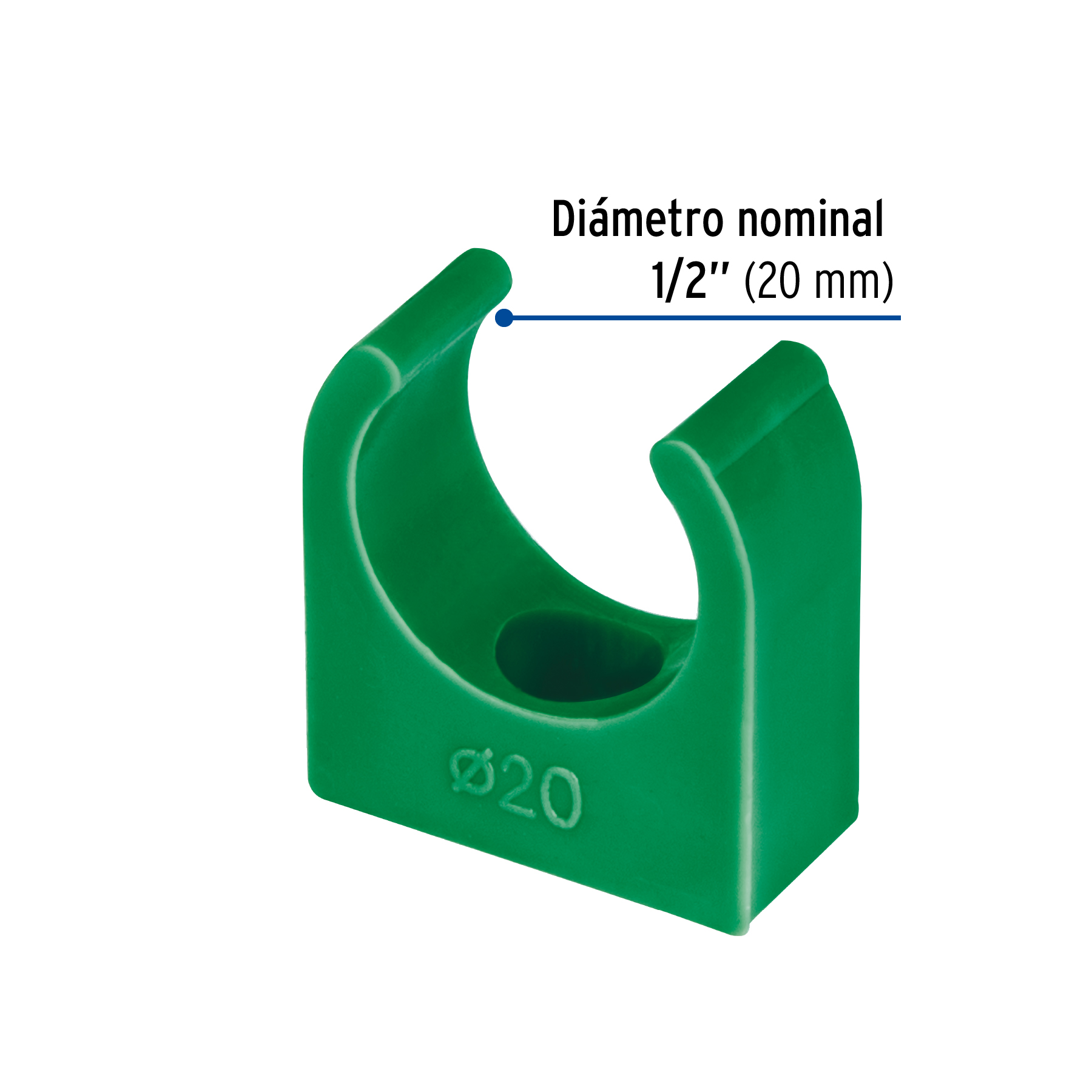 ABRAZADERA PPR, 1/2", TIPO U, FOSET 46795
