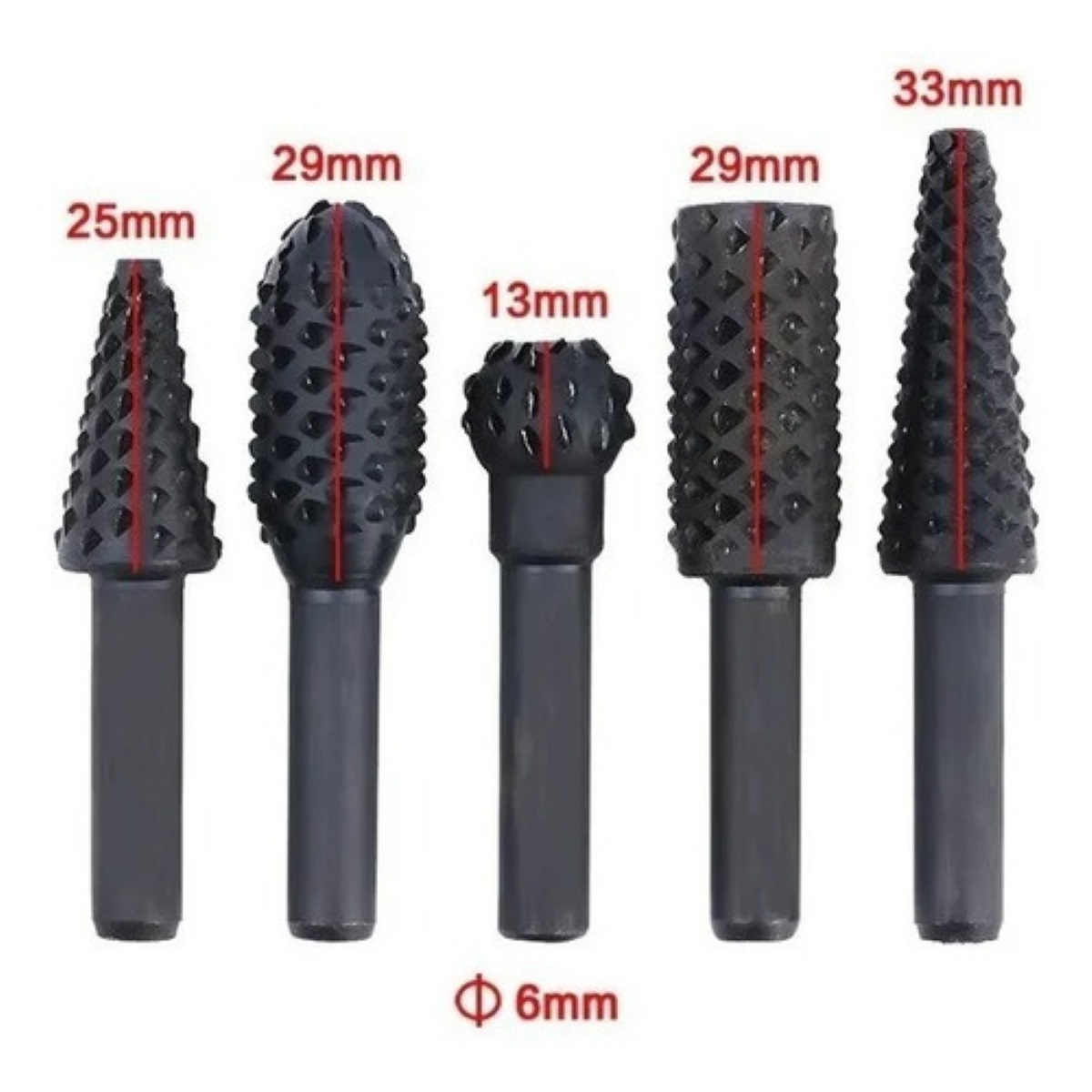 Lima Escofina Fresa Rotativa Madera Carpintería Desbaste 10pz