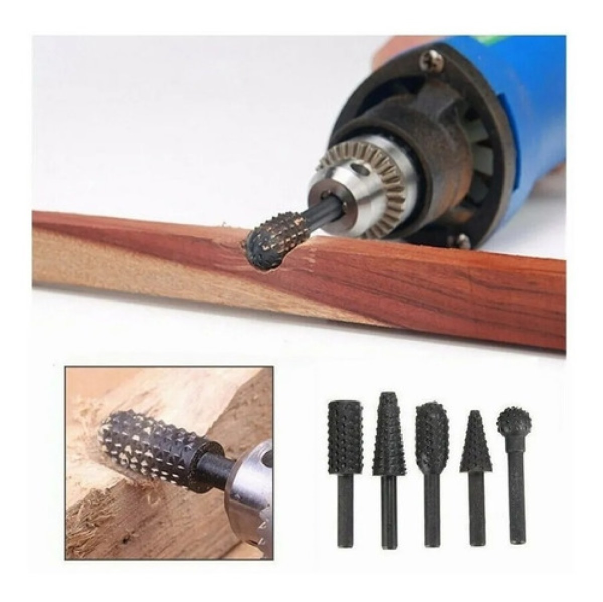 Lima Escofina Fresa Rotativa Madera Carpintería Desbaste 10pz