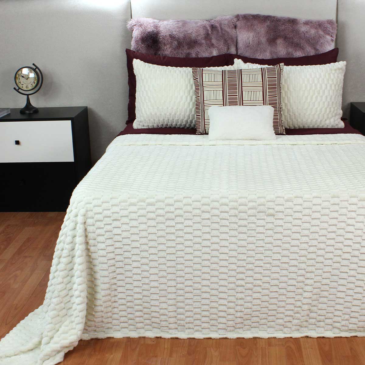 Frazada King Size Ligera Perla Transpirable Térmico