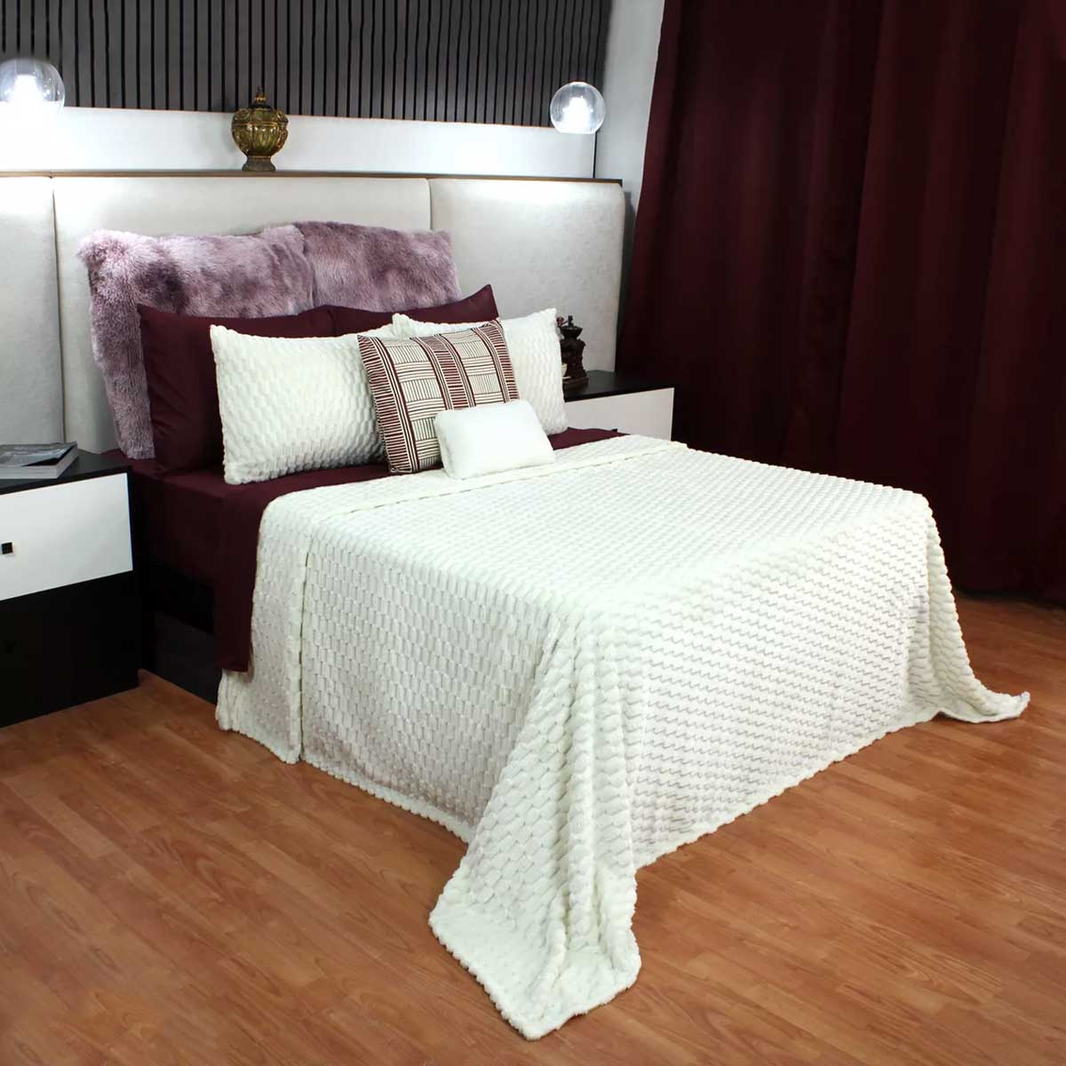 Frazada King Size Ligera Perla Transpirable Térmico