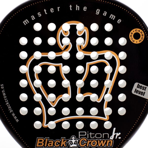 Pala Raqueta Padel Black Crown Piton Junior para niños