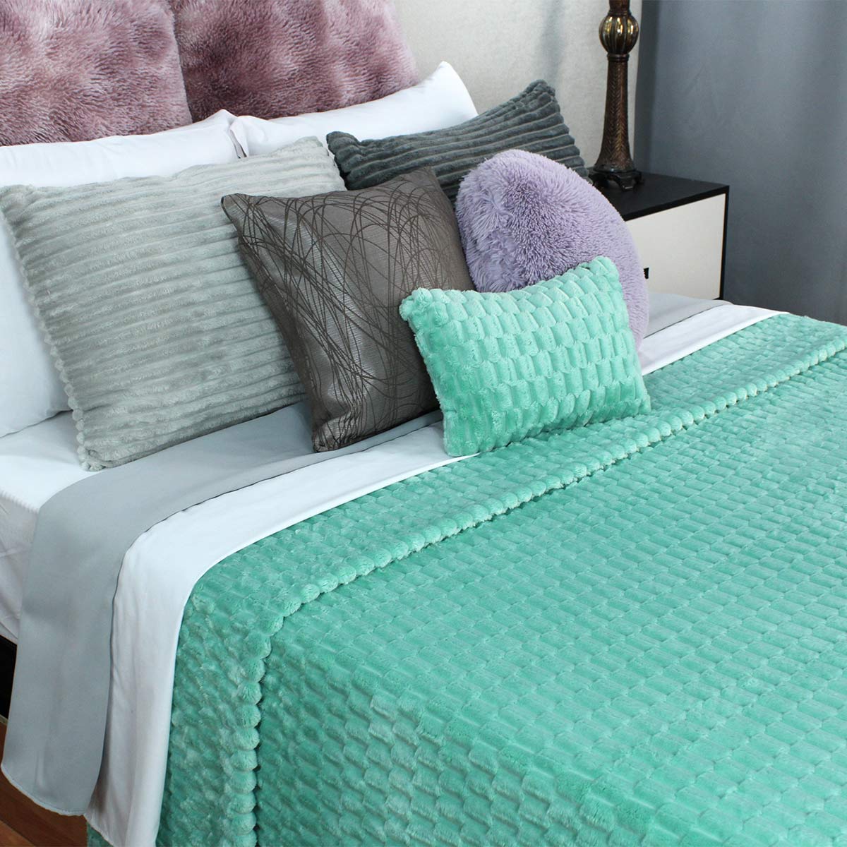 Frazada King Size Ligera Menta Transpirable Térmico