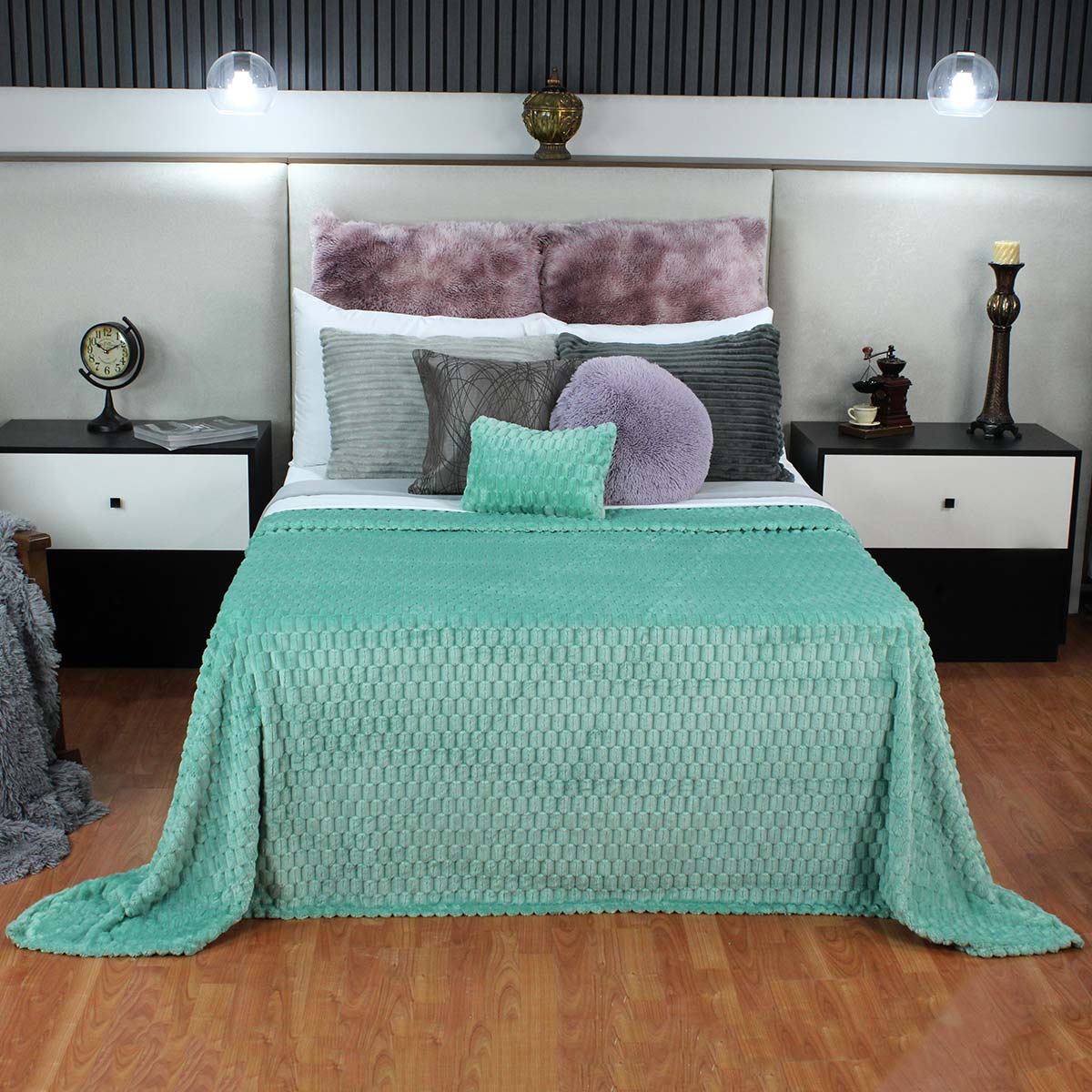 Frazada King Size Ligera Menta Transpirable Térmico