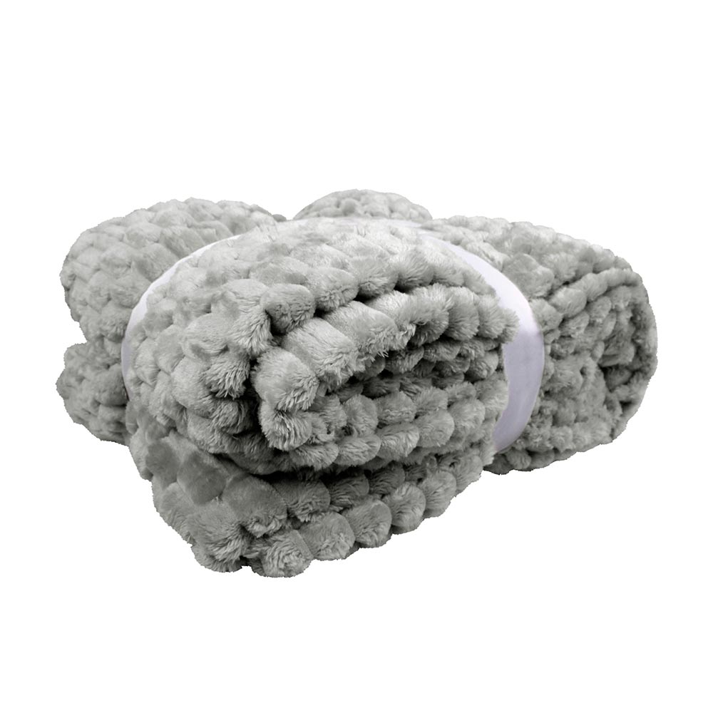 Frazada King Size Ligera Gris Transpirable Térmico.