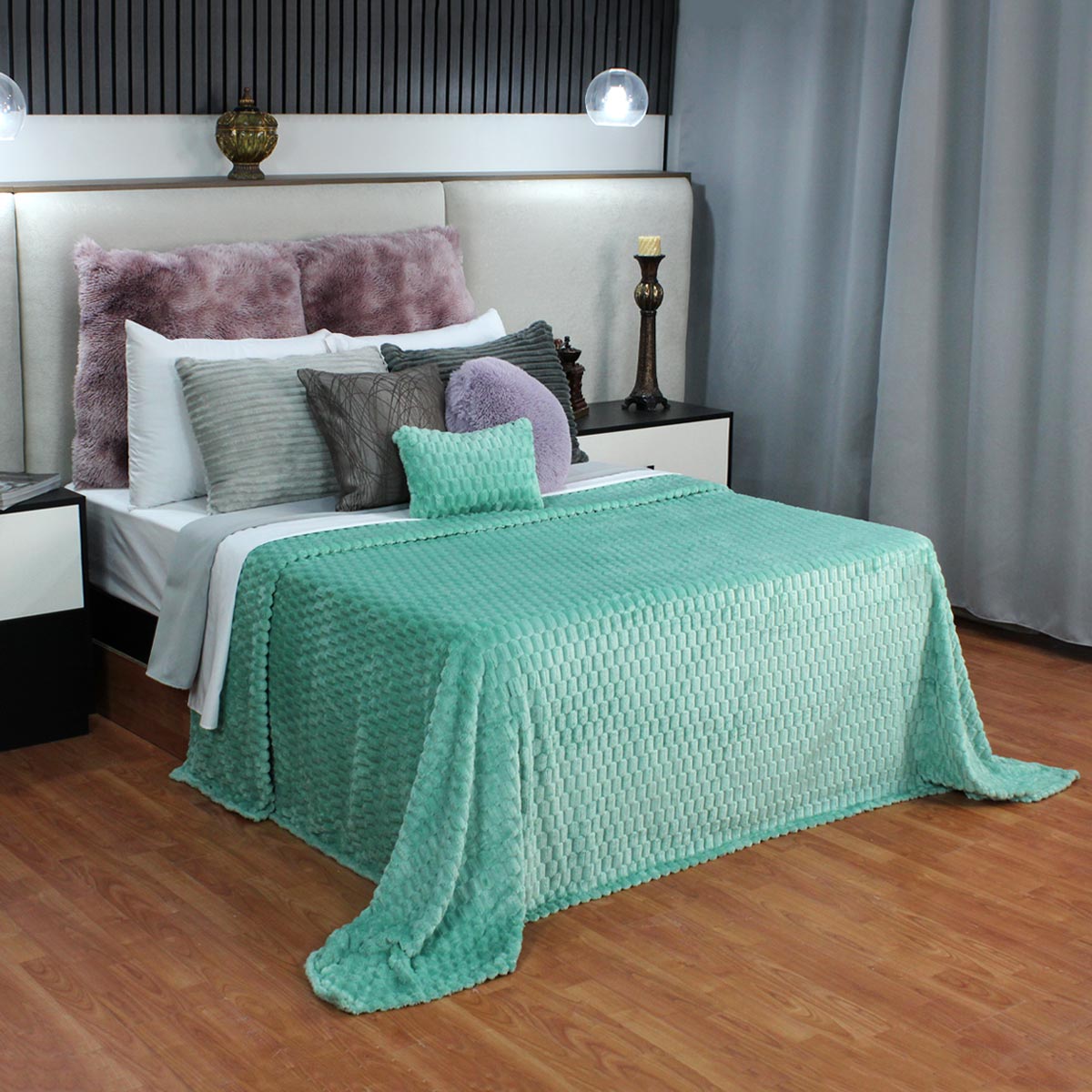 Frazada King Size Ligera Menta Transpirable Térmico