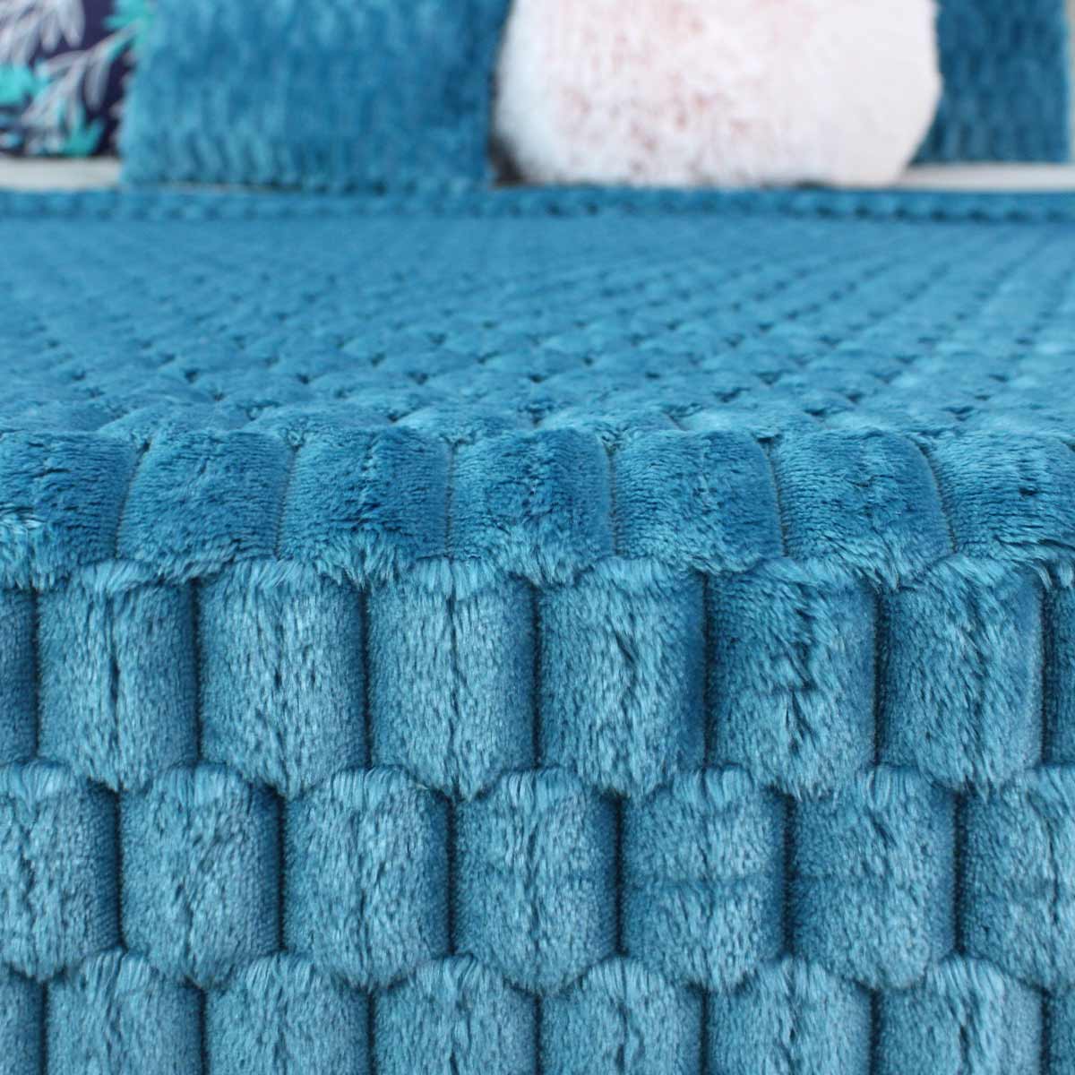 Frazada King Size Ligera Turquesa Transpirable Térmico