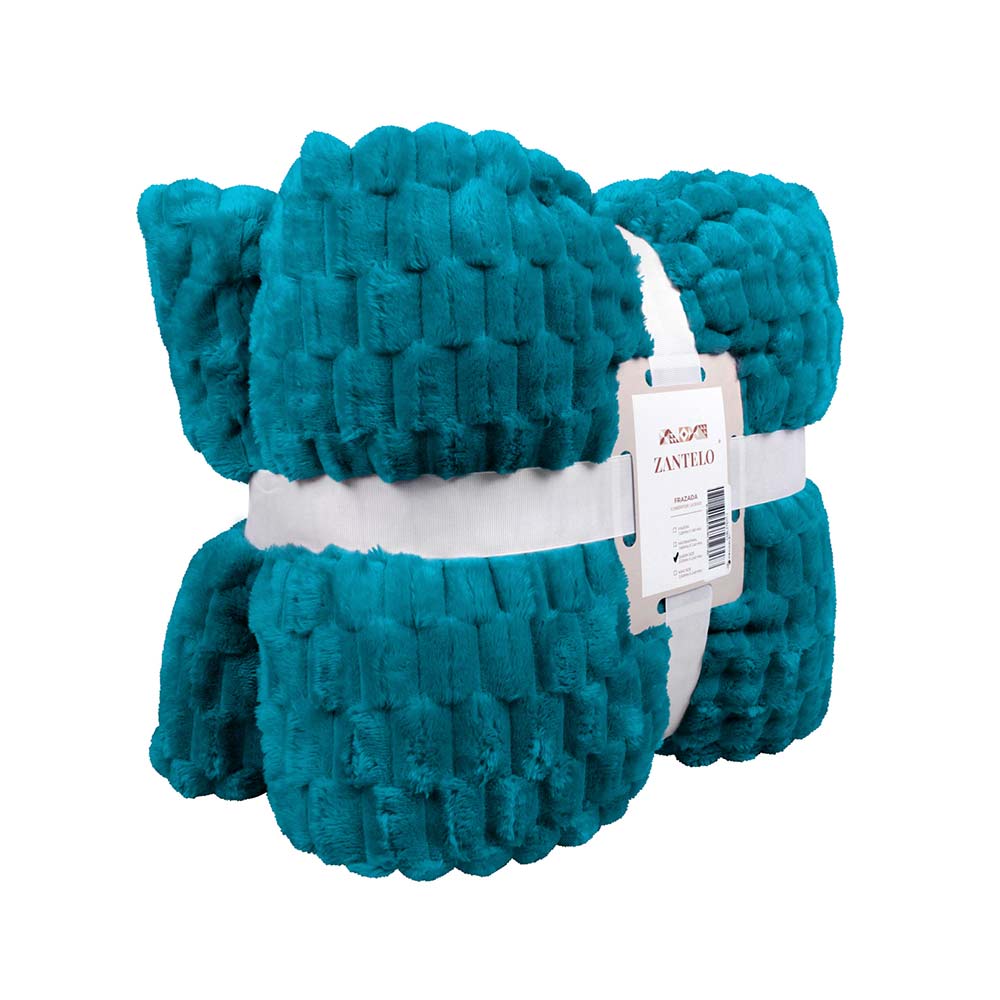 Frazada King Size Ligera Turquesa Transpirable Térmico