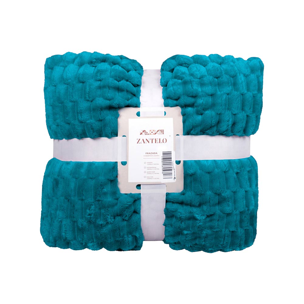 Frazada King Size Ligera Turquesa Transpirable Térmico