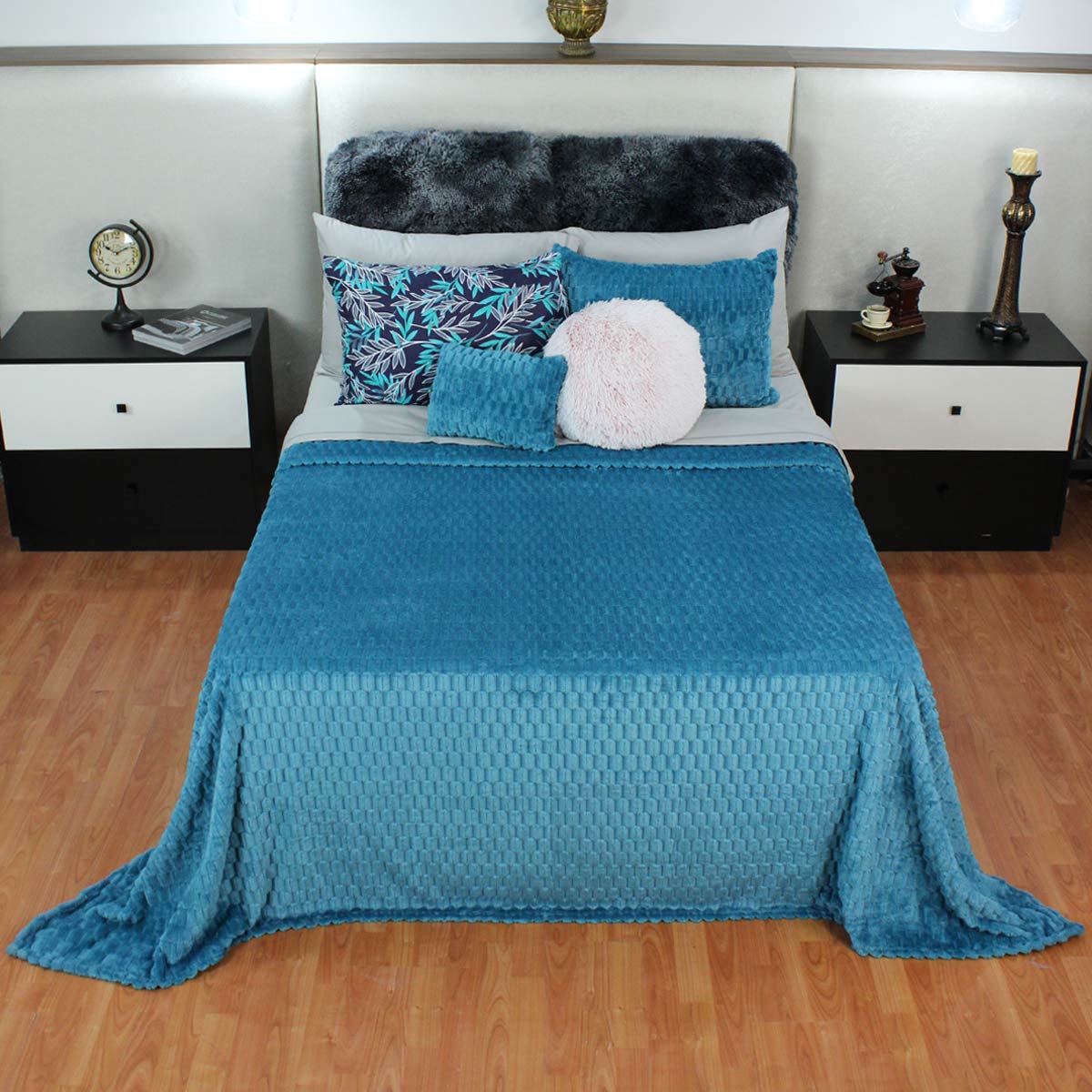 Frazada King Size Ligera Turquesa Transpirable Térmico