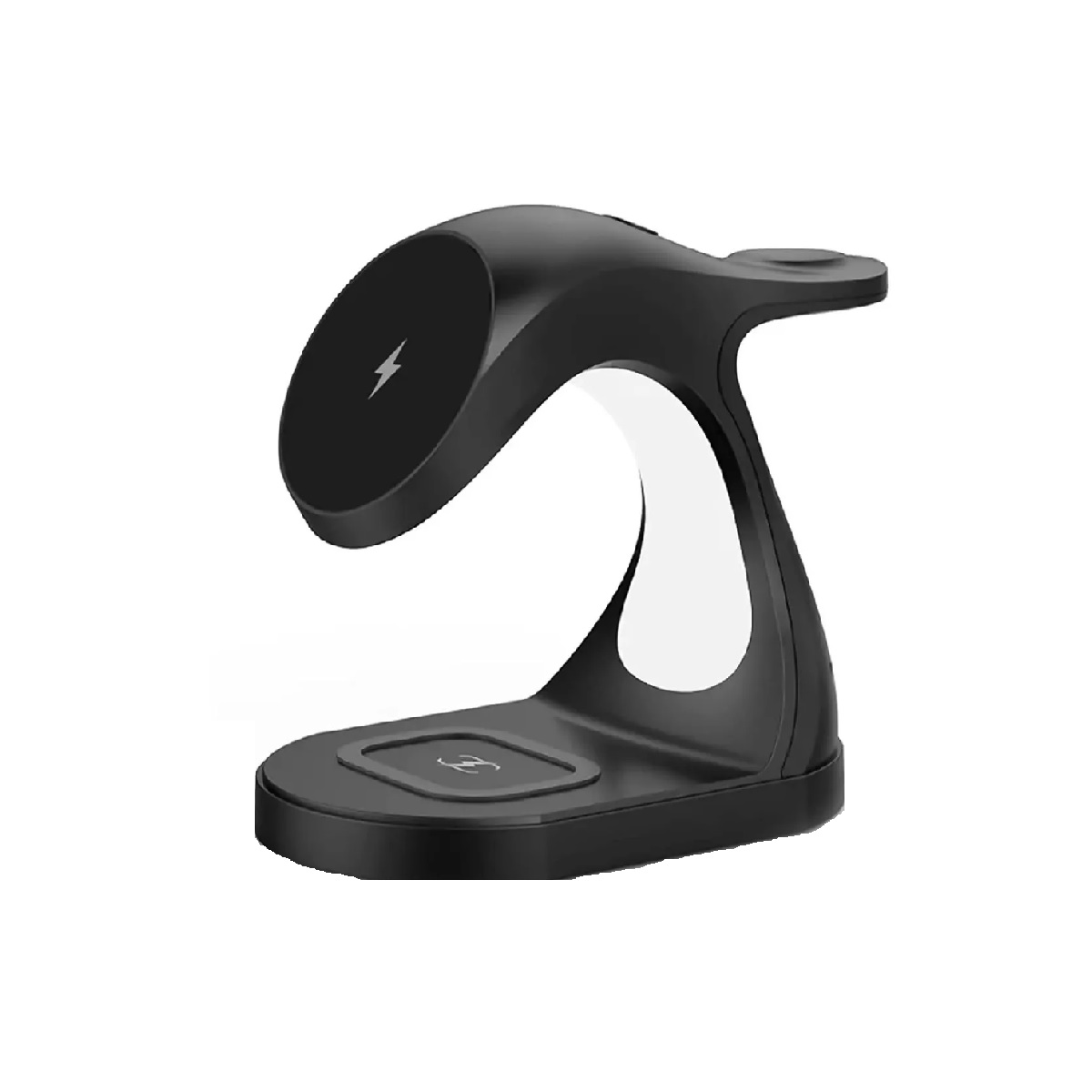 Cargador Inalámbrico  15w iPhone AirPods Apple Watch Color Negro