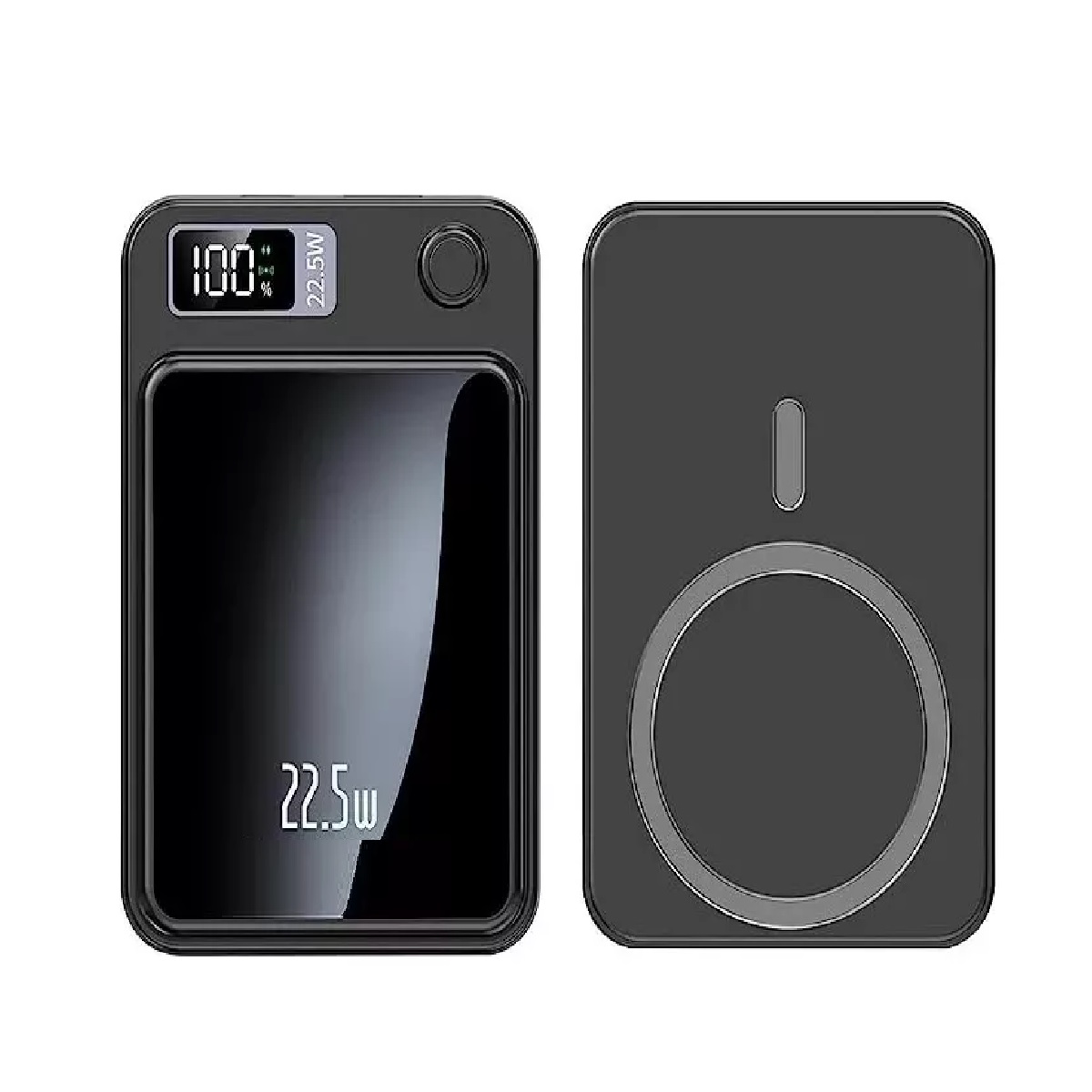 Power Bank Inalámbrico Magnético 10000mah 5.0a 22.5w Usb-c Qi Negro