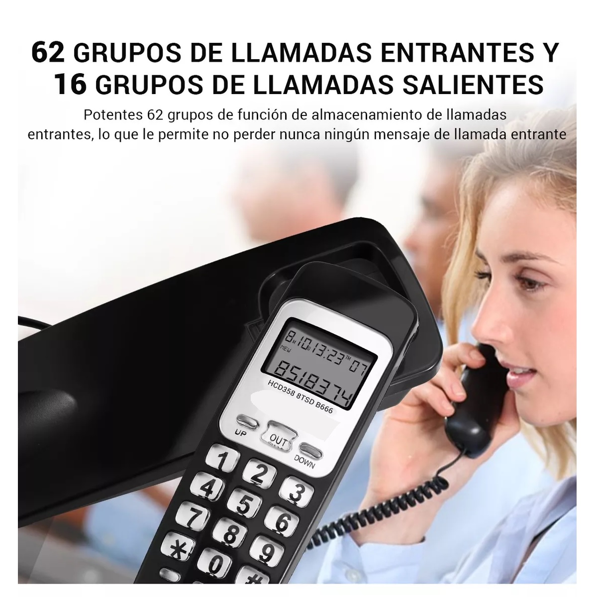 Telefonos Fijos Alambrico Casa Oficina Hotel Lcd Modernphone