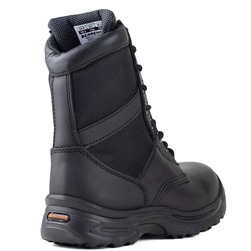 Botas Tácticas Berrendo De Trabajo 334 Negro Napa Hombre.