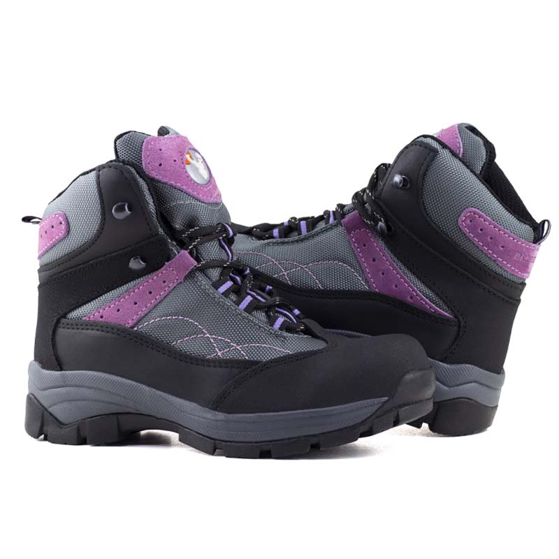 Bota De Seguridad Industrial Berrendo De Dama 363 Gris Lila.