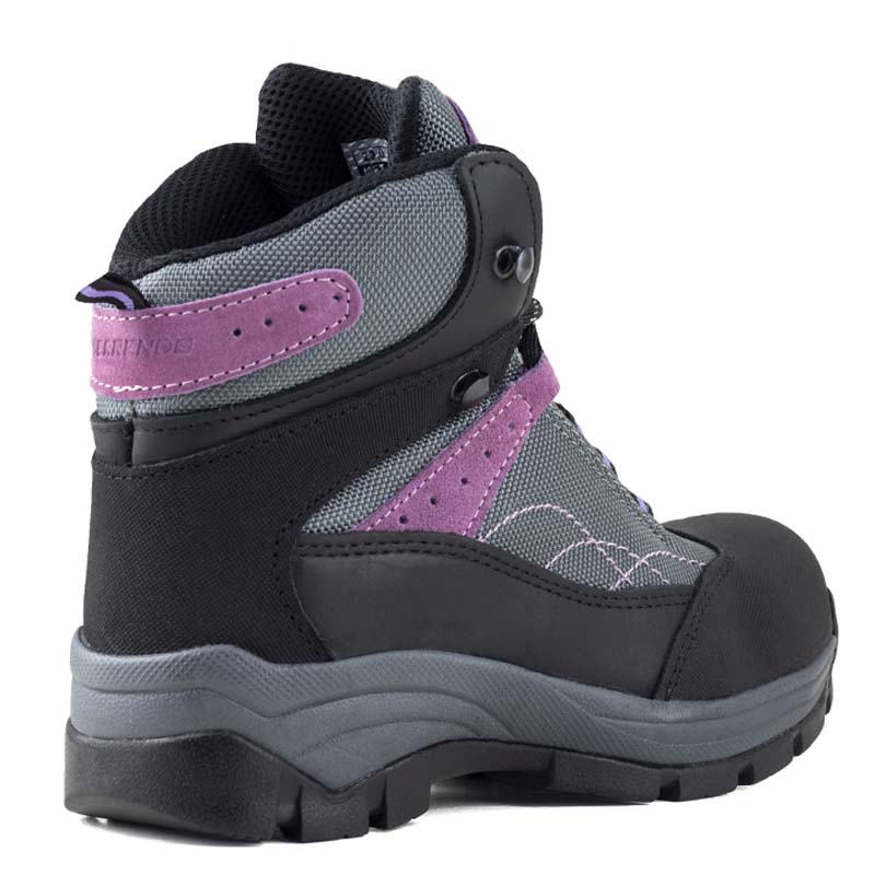 Bota De Seguridad Industrial Berrendo De Dama 363 Gris Lila.