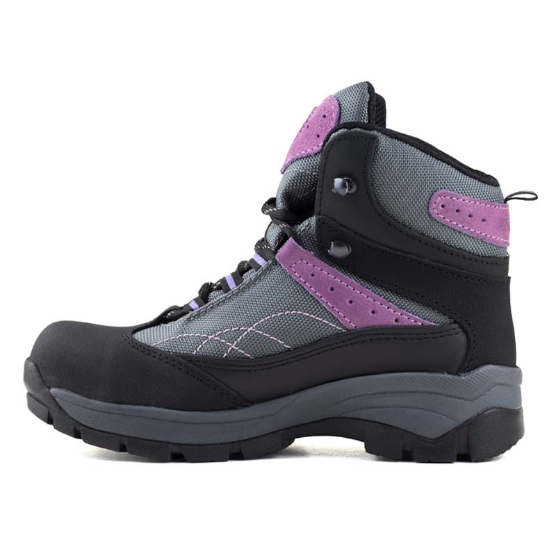 Bota De Seguridad Industrial Berrendo De Dama 363 Gris Lila.