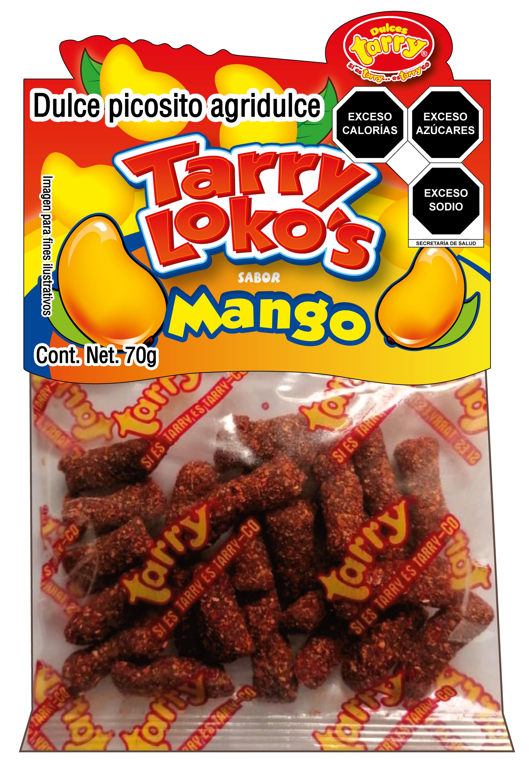 Tarry Paquete Escarchado Pulpa Mango-chamoy Para Bebidas
