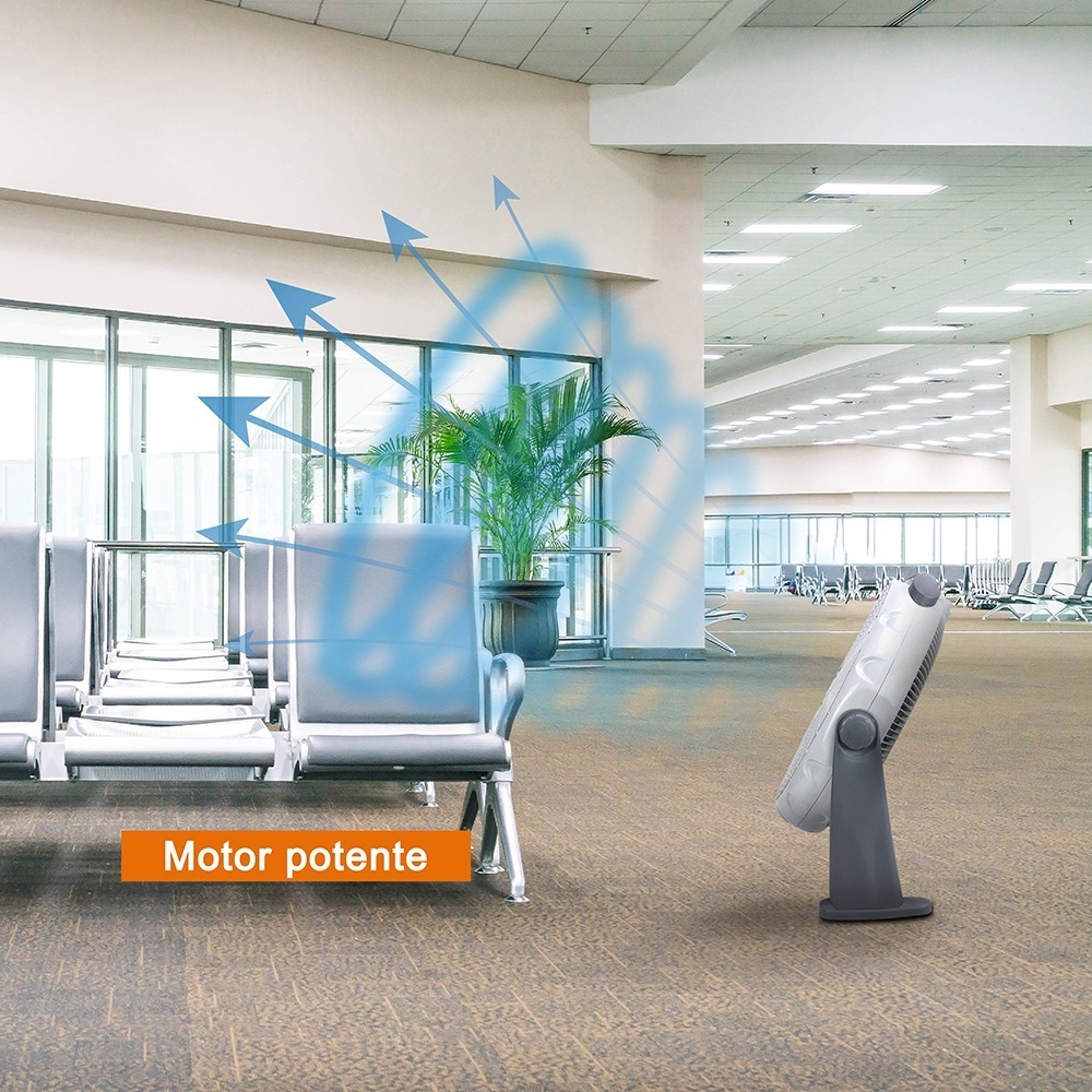 Ventilador De Piso 3 velocidades Mytek 3385 De 20 Pulgadas - Gris