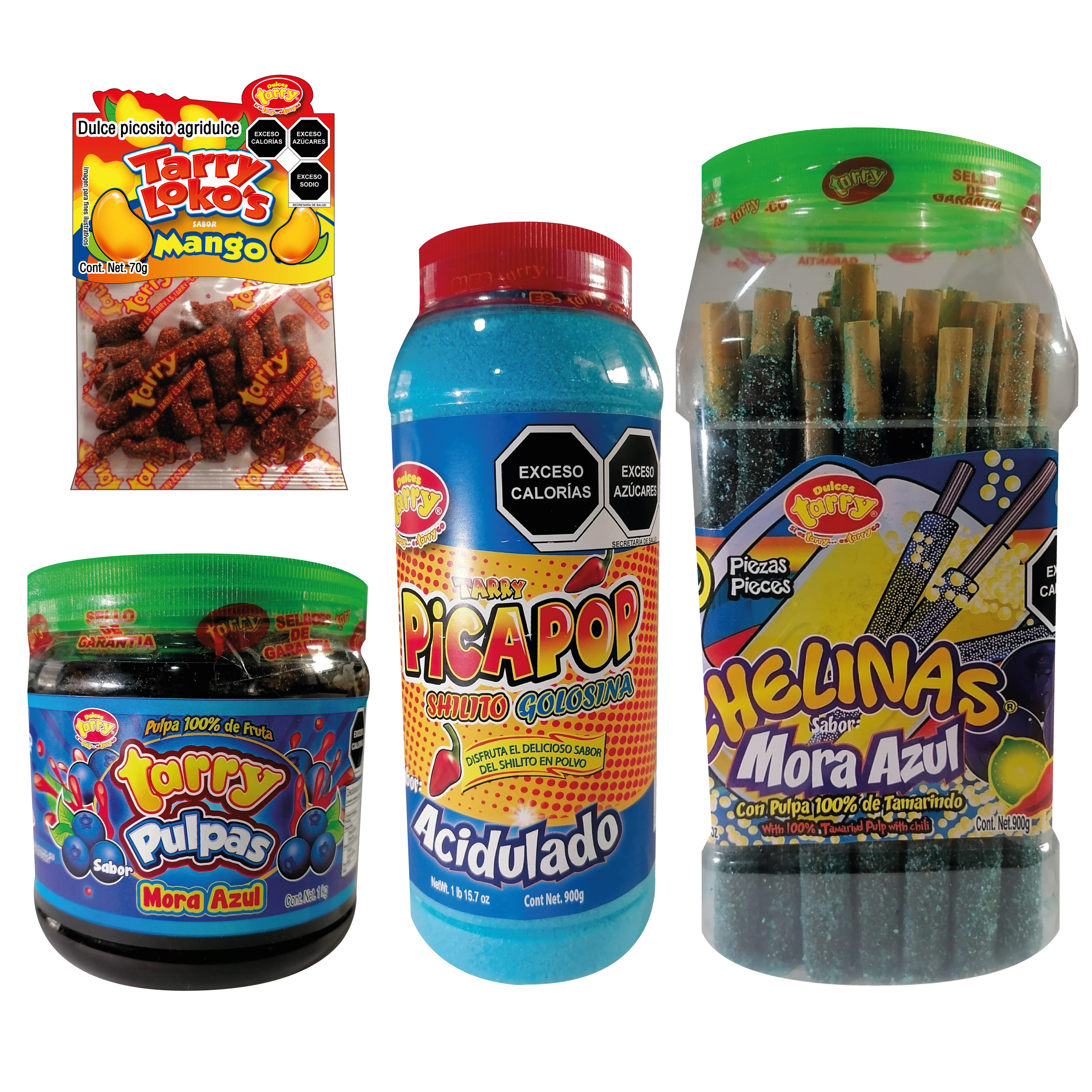 Tarry Paquete Escarchado Pulpa Mora-azul Para Bebidas