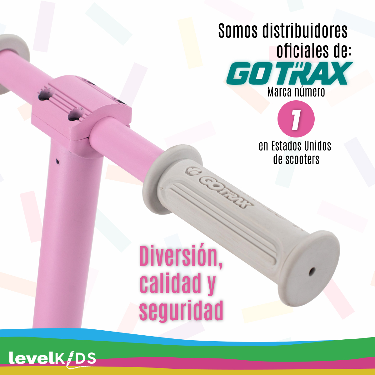 Scooter Eléctrico Para Niños Gotrax Gks 12km/h 150w, Color Rosa.