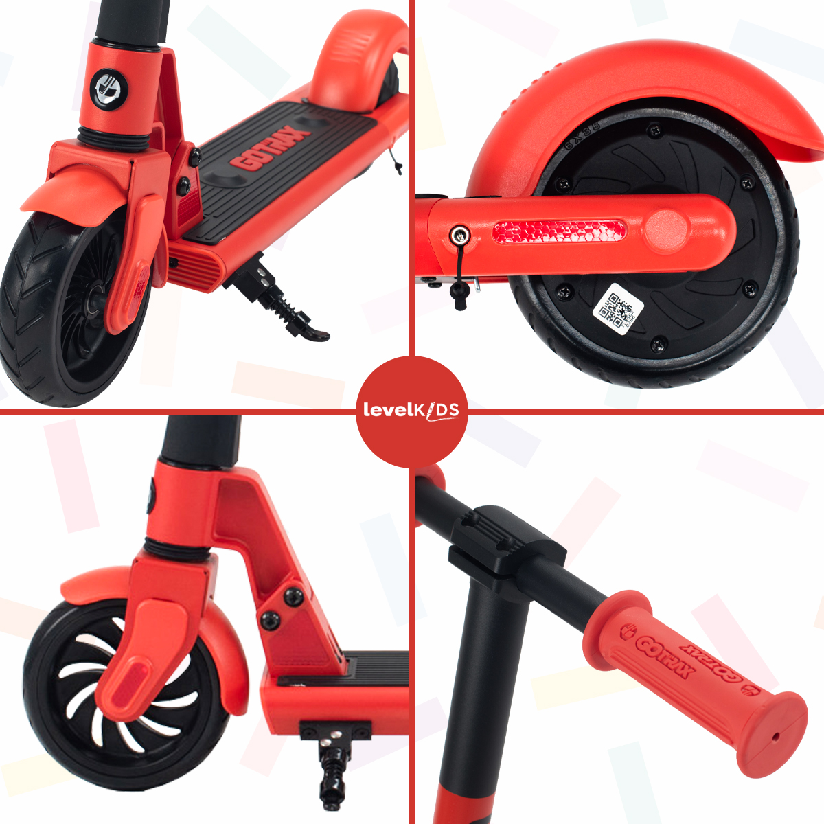 Scooter Eléctrico Para Niños Gotrax Gks 12km/h 150w, Color Rojo