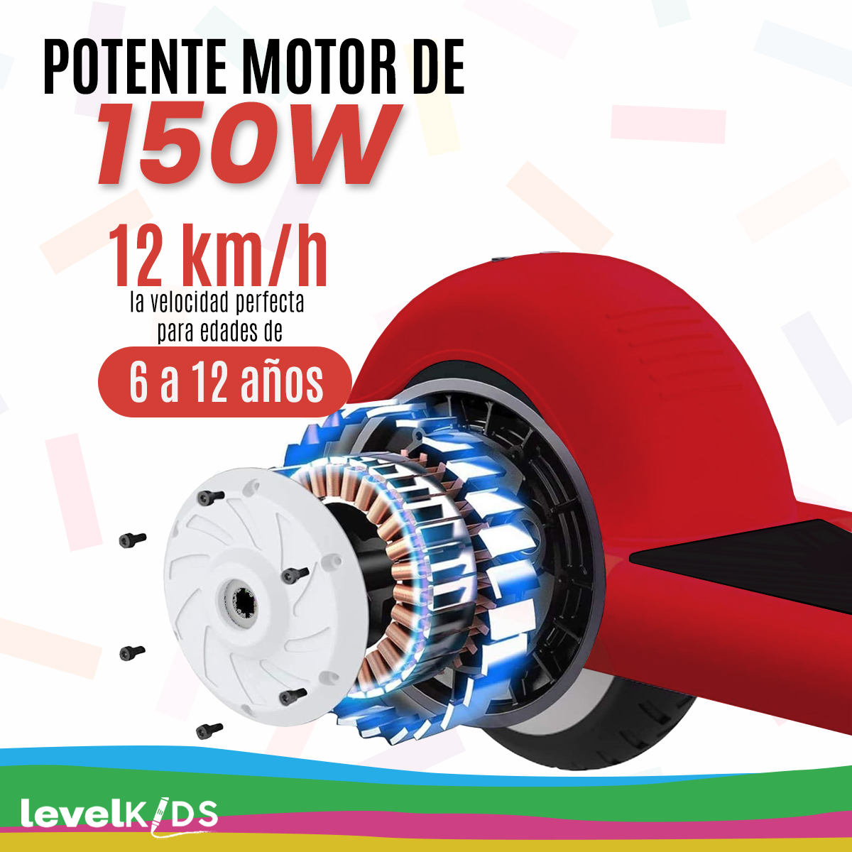 Scooter Eléctrico Para Niños Gotrax Gks 12km/h 150w, Color Rojo