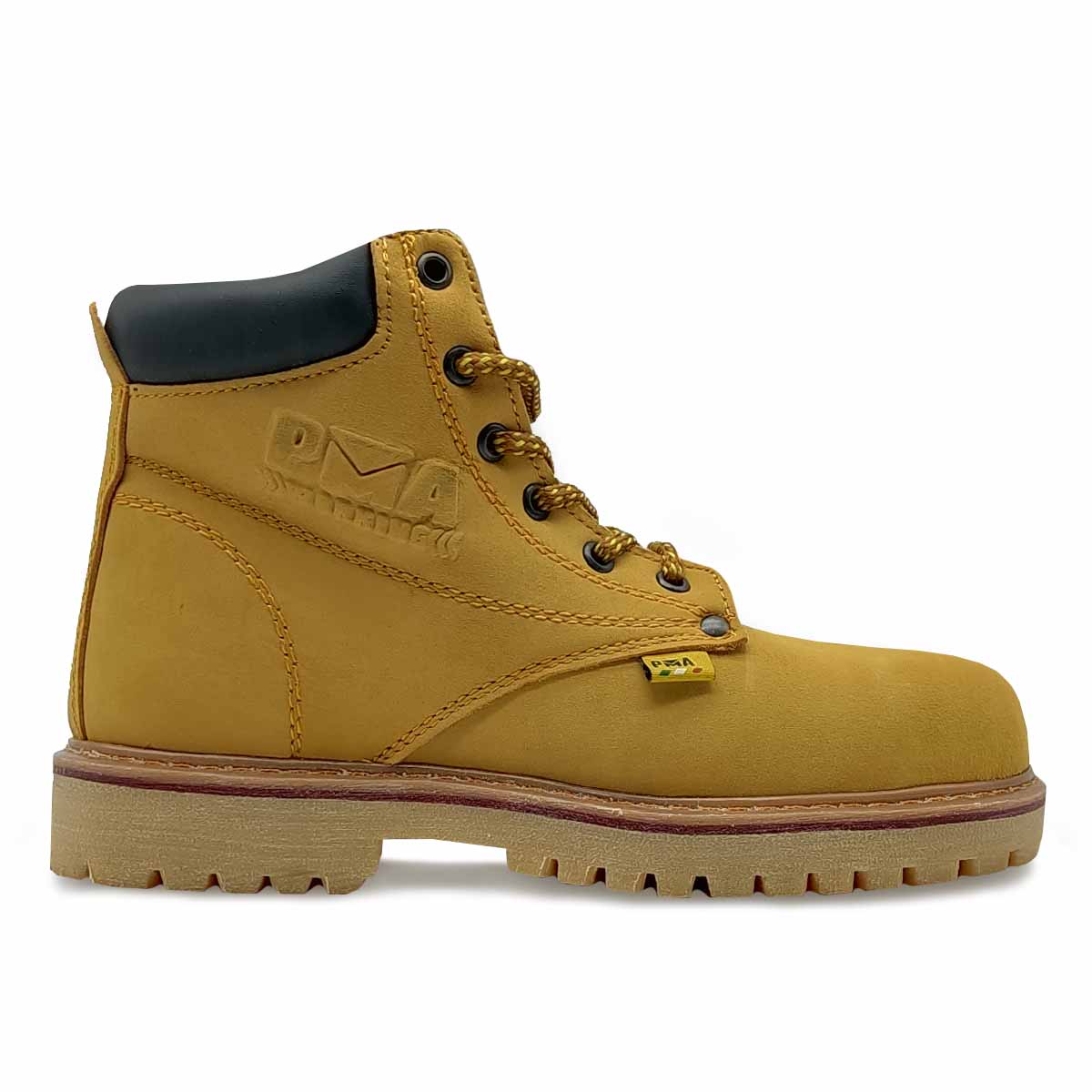 Botas Miel Nobuck Caballero Hombre PMA Industriales Trabajo Con Casquillo