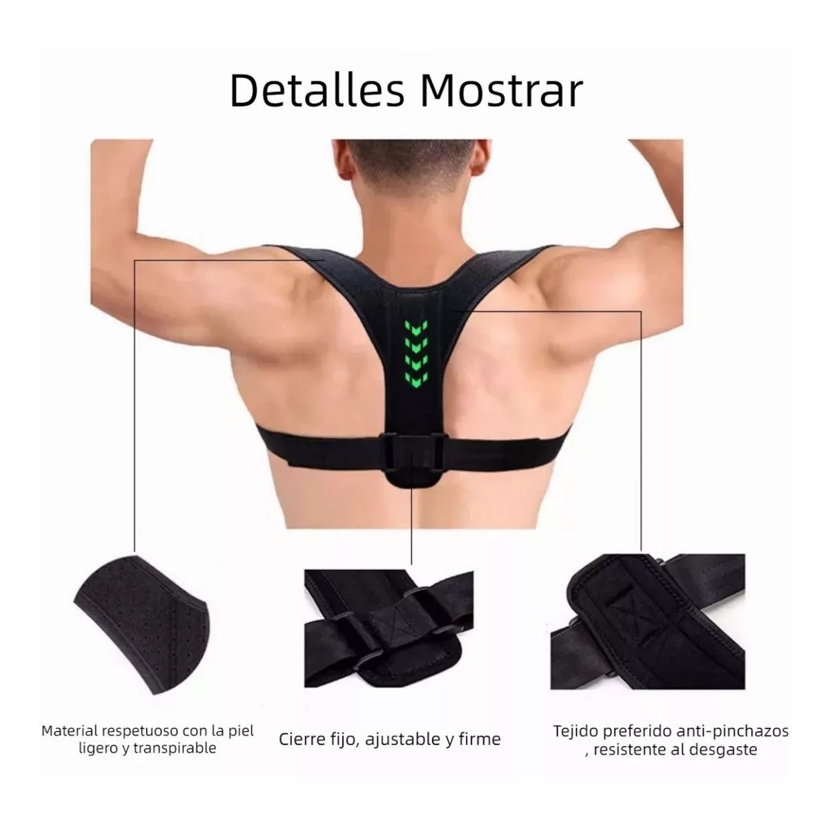 Faja Ajustables De Corrección De La Postura De La Joroba XL