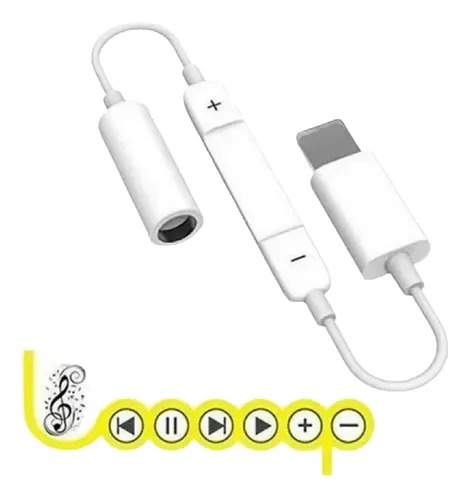 Adaptador Compatible iPhone Lightning Conector Audio 3.5 Mm