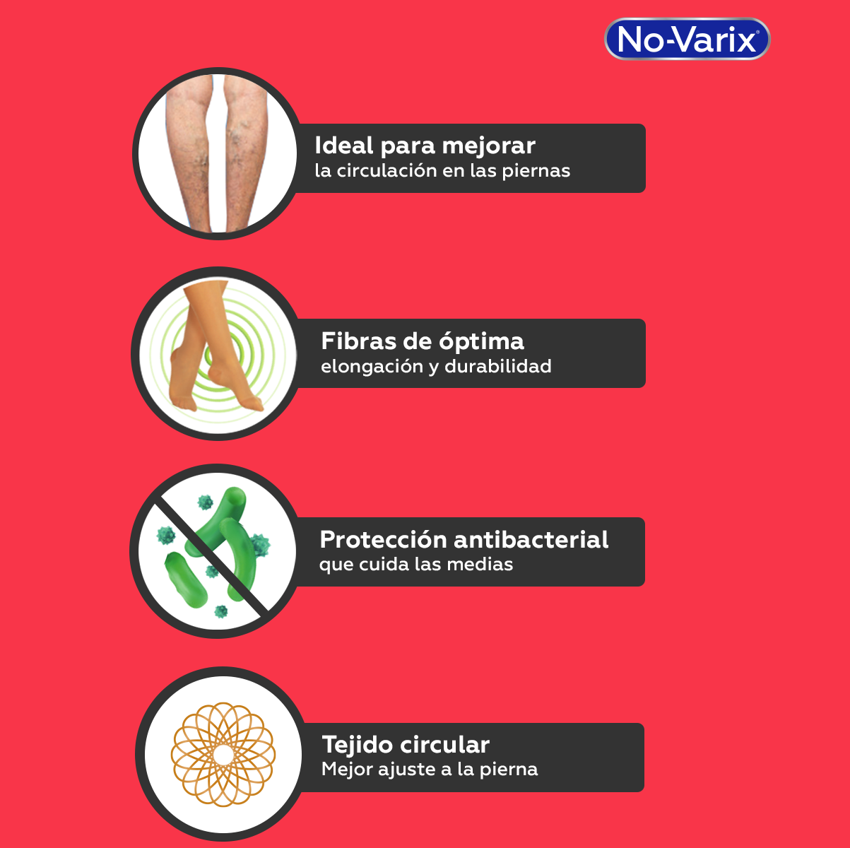 CALCETIN NO-VARIX, COMPRESIÓN: 15-20 mmHG, TALLA: L